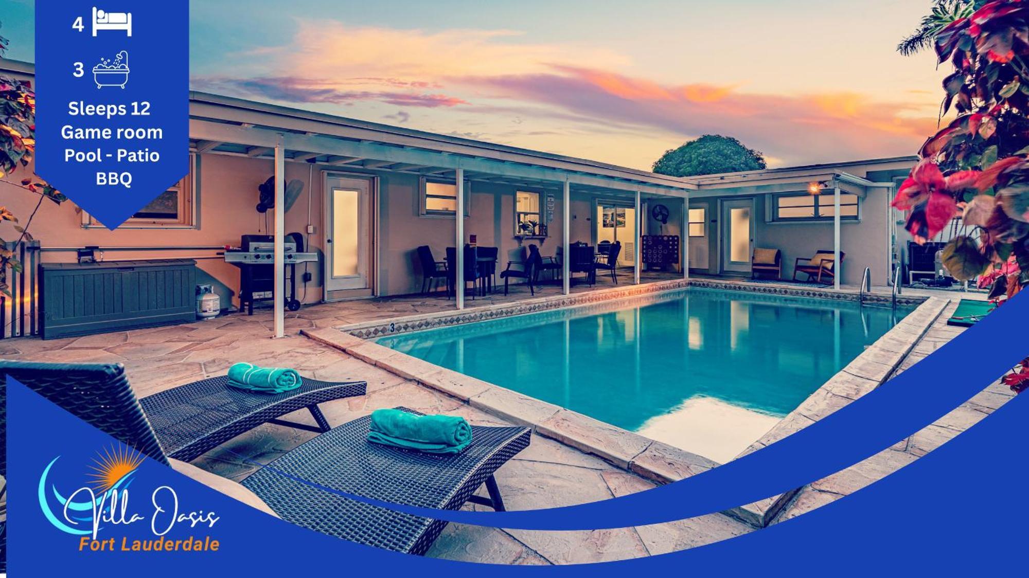 Beautiful Villa - Pool, Game Room - Near Beaches * Pembroke Pines