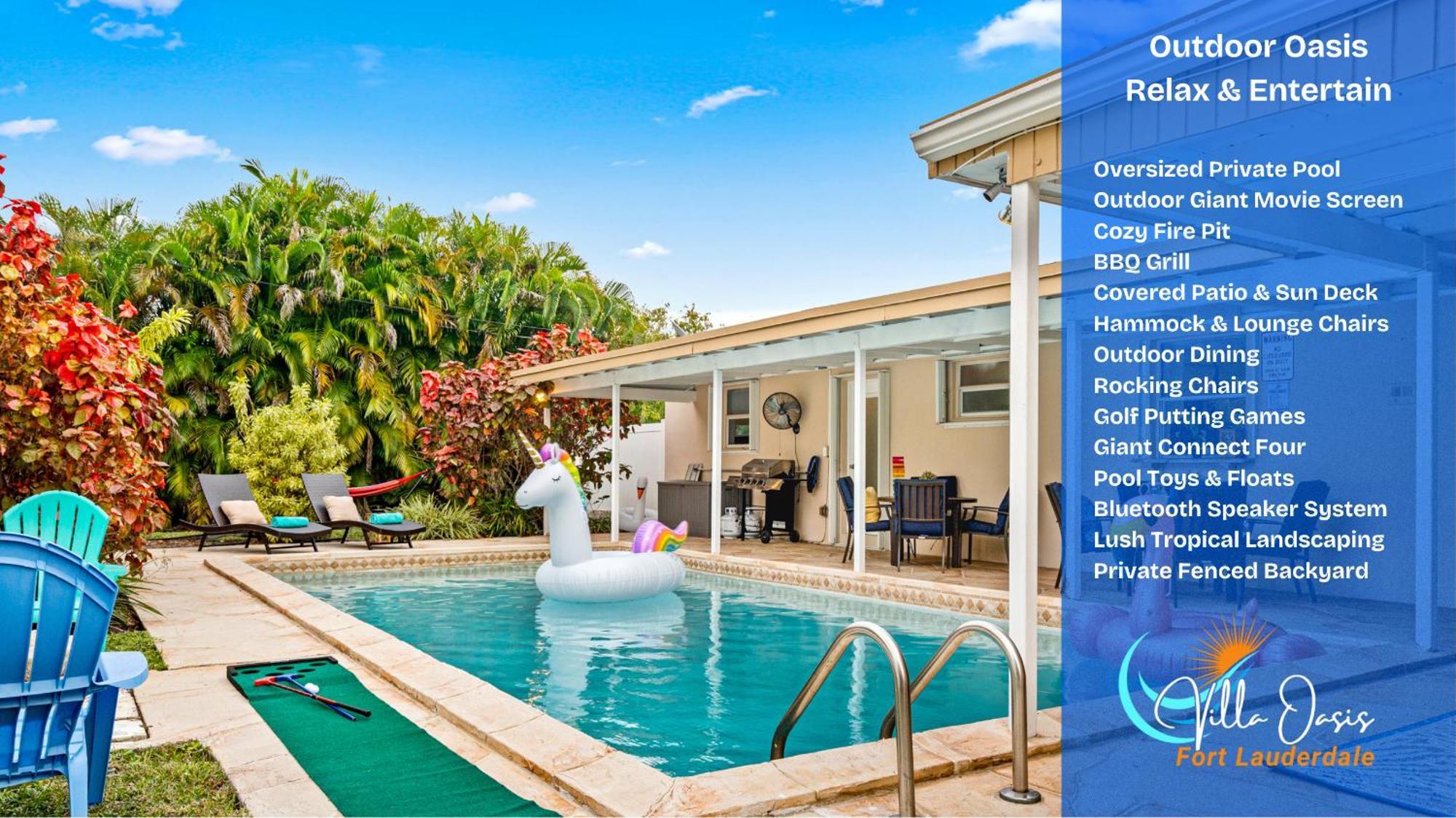 Villa Beautiful Villa - Pool, Game Room - Near Beaches *